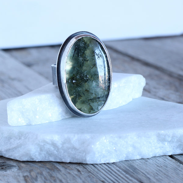 Prehnite Ring - Size S - Limited Edition