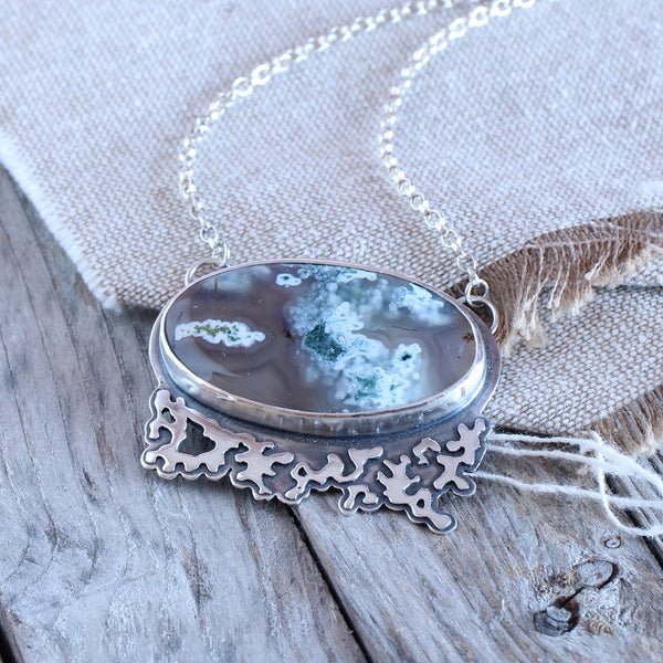 Moss Agate pendant - Limited Edition No.138