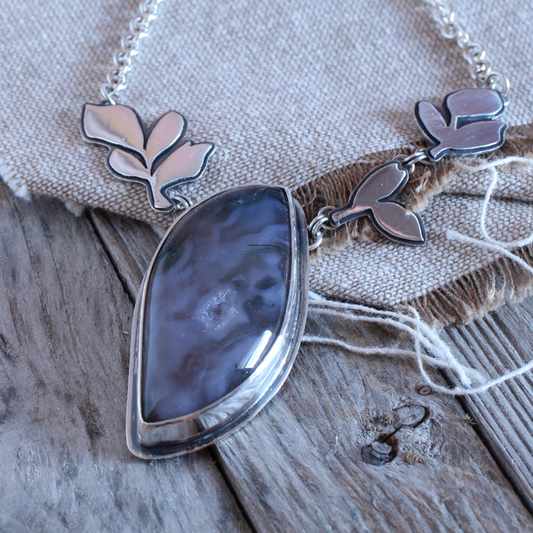 Moss Agate pendant - Limited Edition No.145