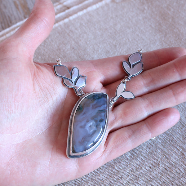 Moss Agate pendant - Limited Edition No.145