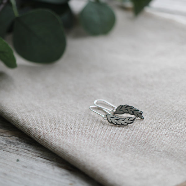 Long Layered Leaf Earrings