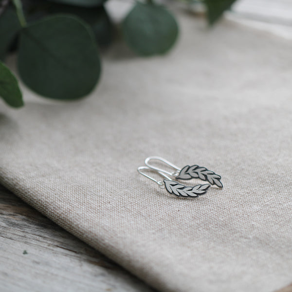 Long Layered Leaf Earrings