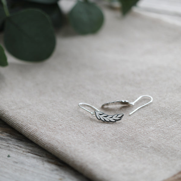Long Layered Leaf Earrings