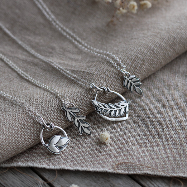 Layered Leaf Necklace