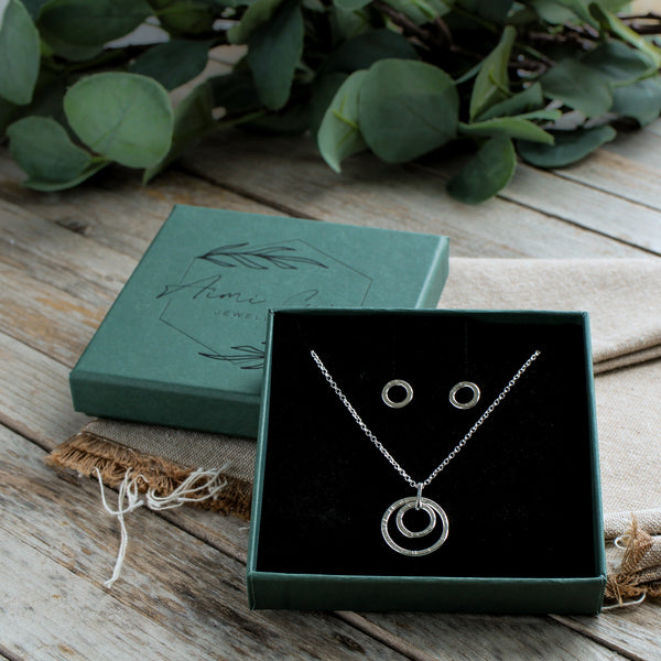 Silver links gift set