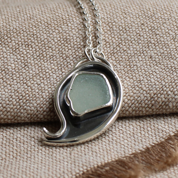 Sea glass pendant - Limited Edition