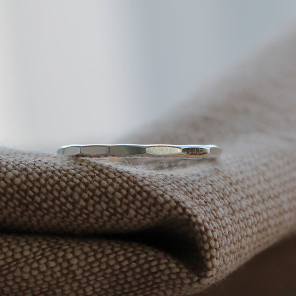 Silver stacking ring