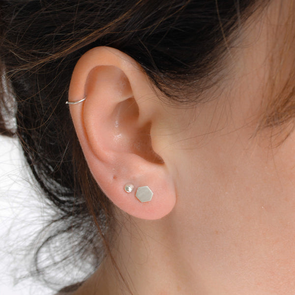 minamalist stud earrings