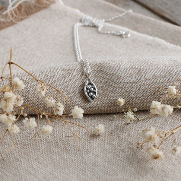 Seedpod necklace
