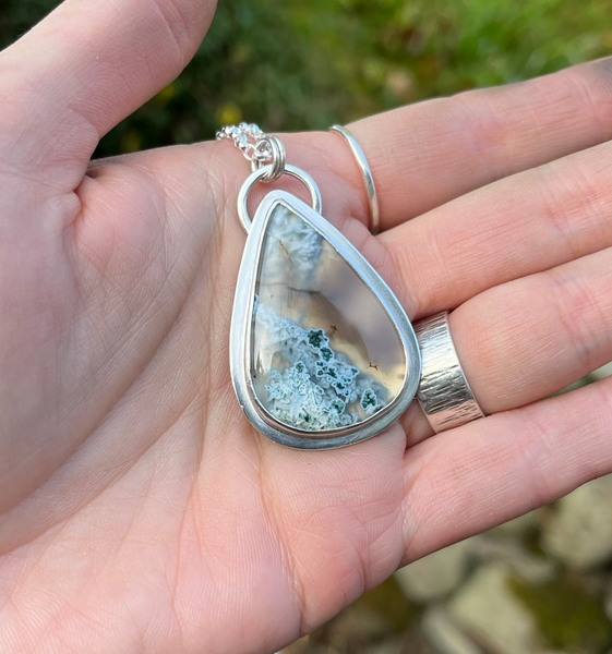 Moss Agate pendant - Limited Edition