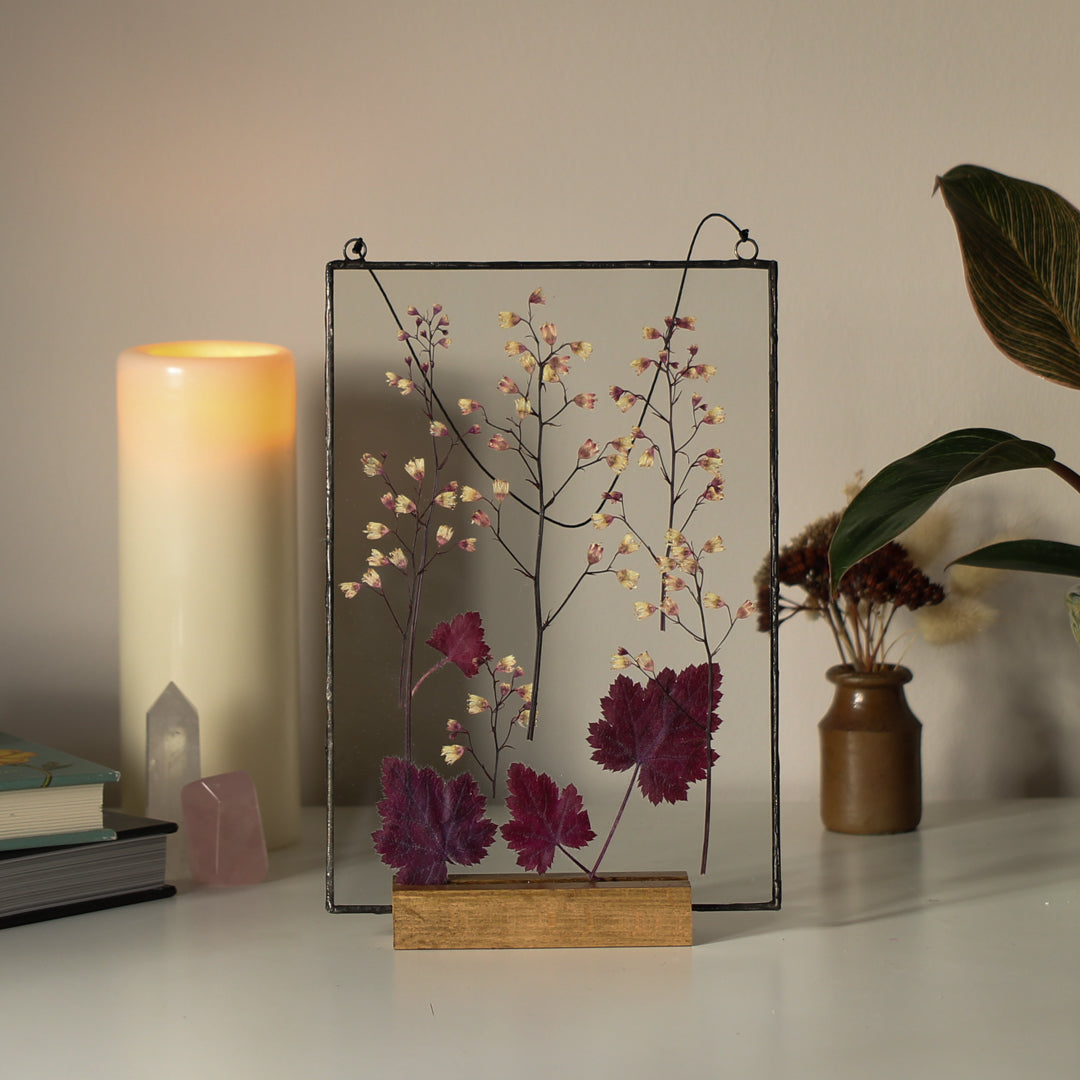 Botanical frame - Pressed Heuchera