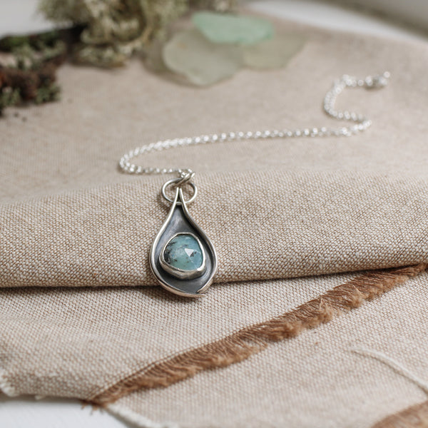 Peruvian Blue Opal pendant - Limited Edition