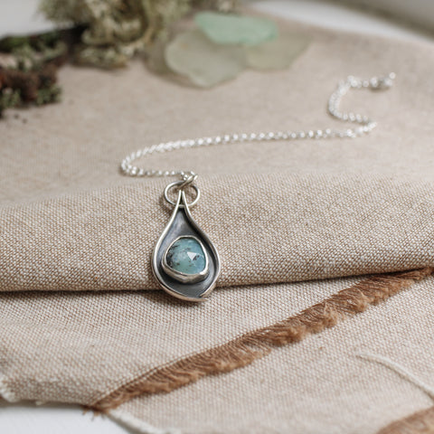 Peruvian Blue Opal pendant - Limited Edition