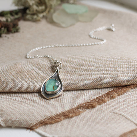 Peruvian Blue Opal pendant - Limited Edition