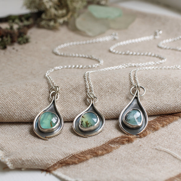 Peruvian Blue Opal pendant - Limited Edition