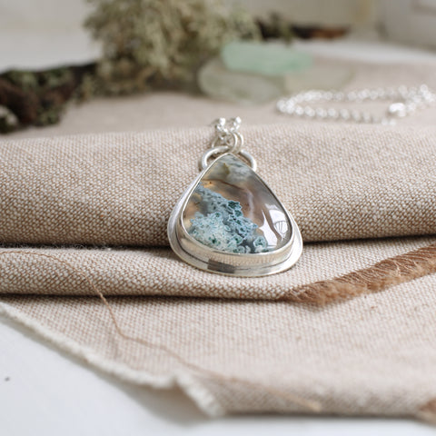 Moss Agate pendant - Limited Edition
