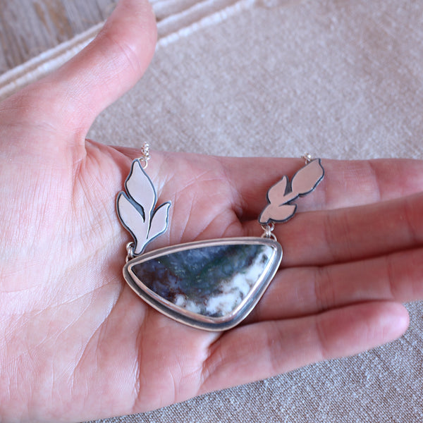 Moss Agate pendant - Limited Edition No.144