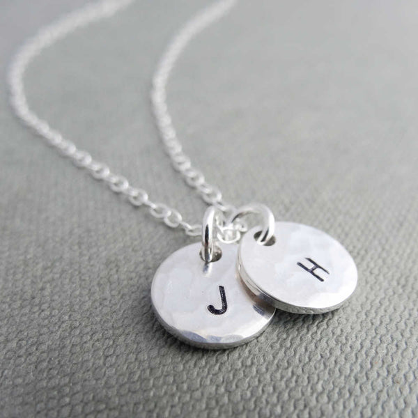 Initial charm necklace
