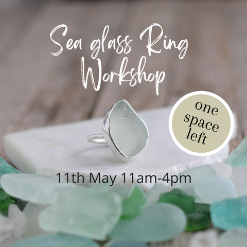 Sea Glass Ring Workshop - 11 May 2025 11-4pm