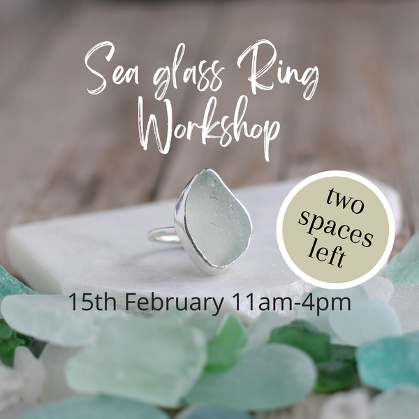Sea Glass Ring Workshop - 15 February 2026 11-4pm