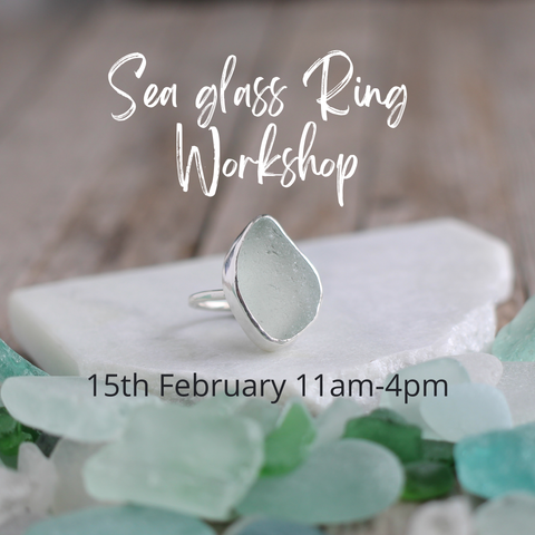 Sea Glass Ring Workshop - 15 February 2026 11-4pm