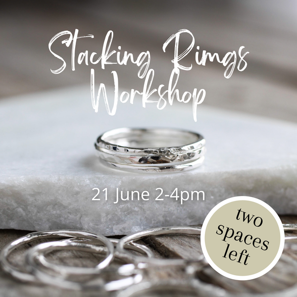 Stacking Rings Workshop - 21 June 2026 2-4pm