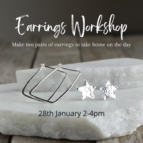 silver earring making workshop, aimi cairns jewellery, milton of crathes, jewellery classes aberdeen