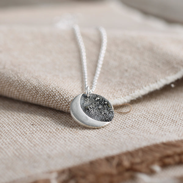 Fused Moon Necklace