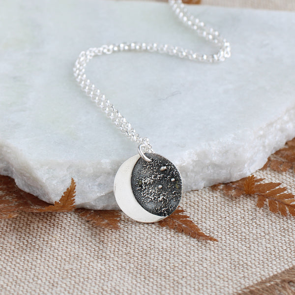 Fused Moon Necklace