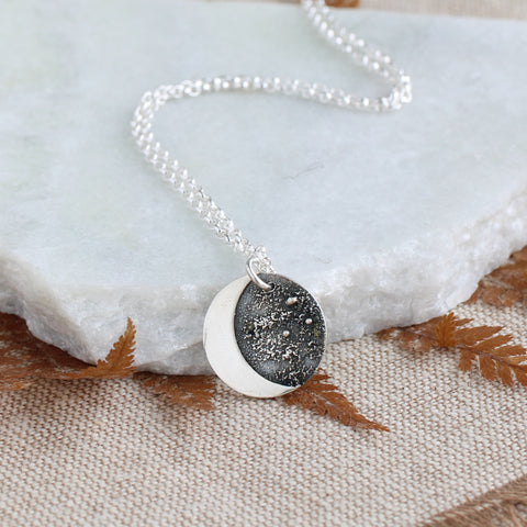Fused Moon Necklace