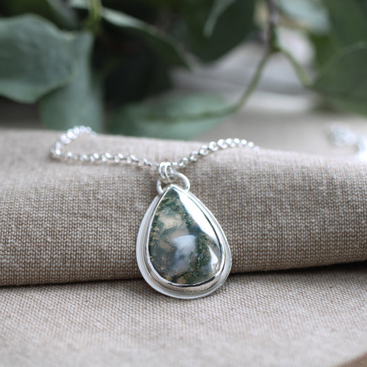 Moss Agate Pendant Limited Edition No. 147