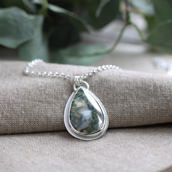 Moss Agate Pendant Limited Edition No. 147