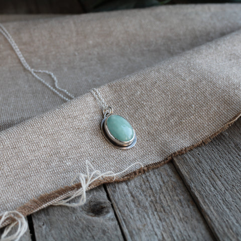 Amazonite and Silver Limited Edition Pendant