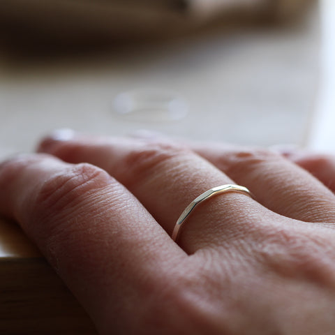Silver stacking ring