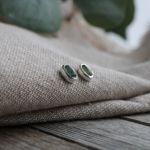 Tiny Gemstone Stud Earrings - Limited Edition